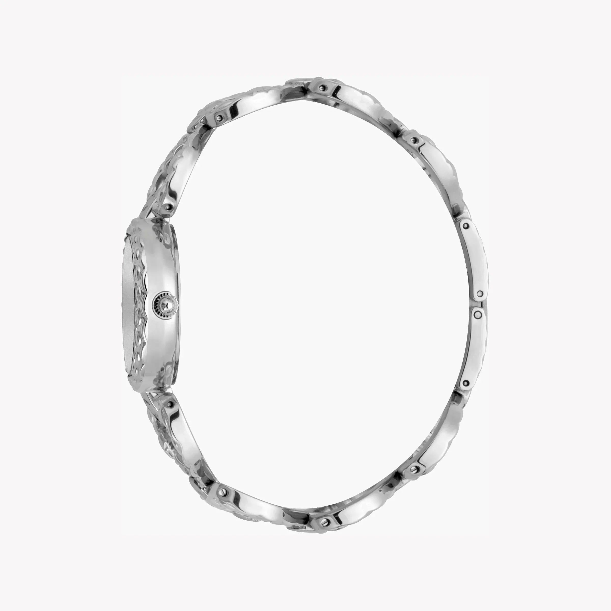 Elegante Just Cavalli Damenuhr in Silber