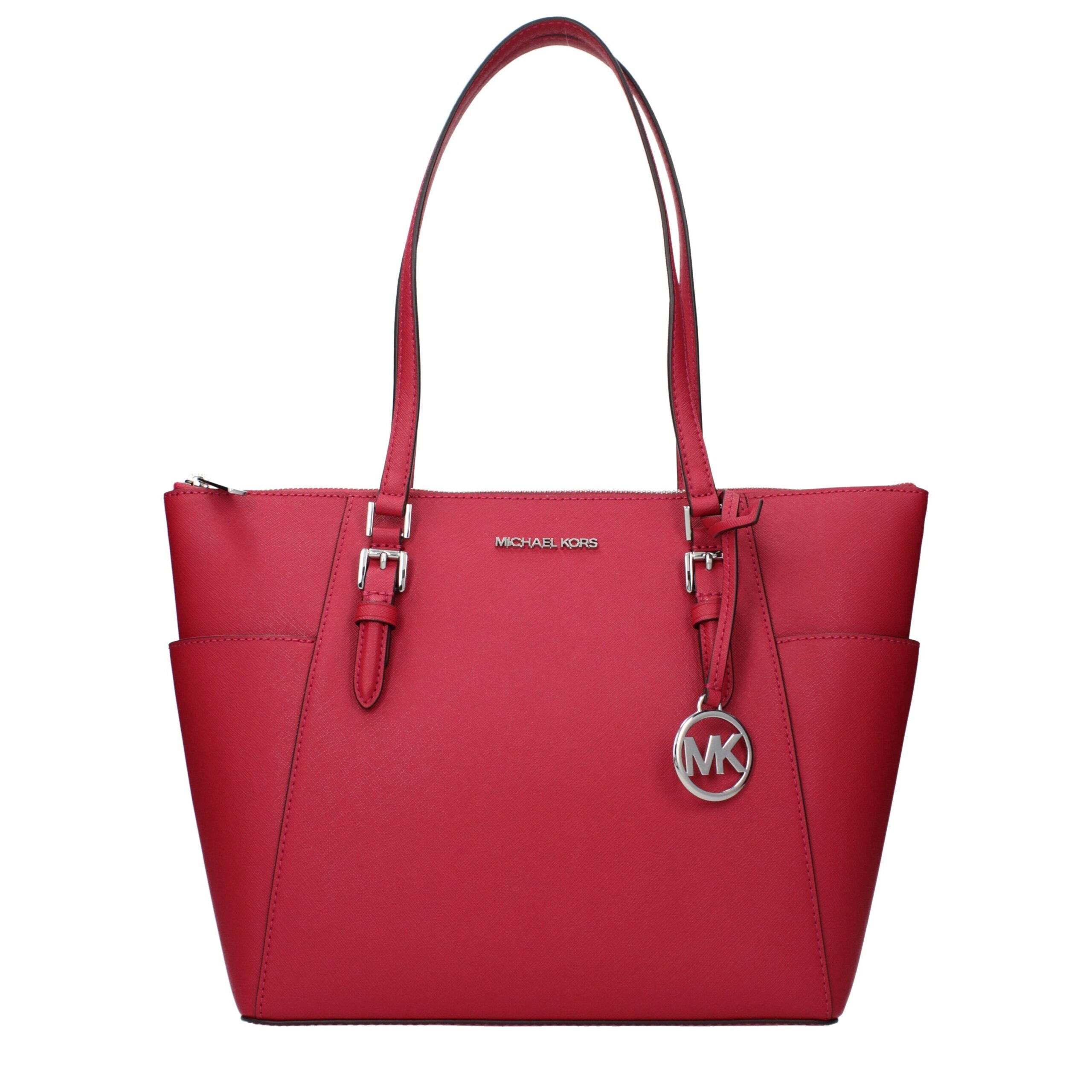 Rote Leder Schultertasche