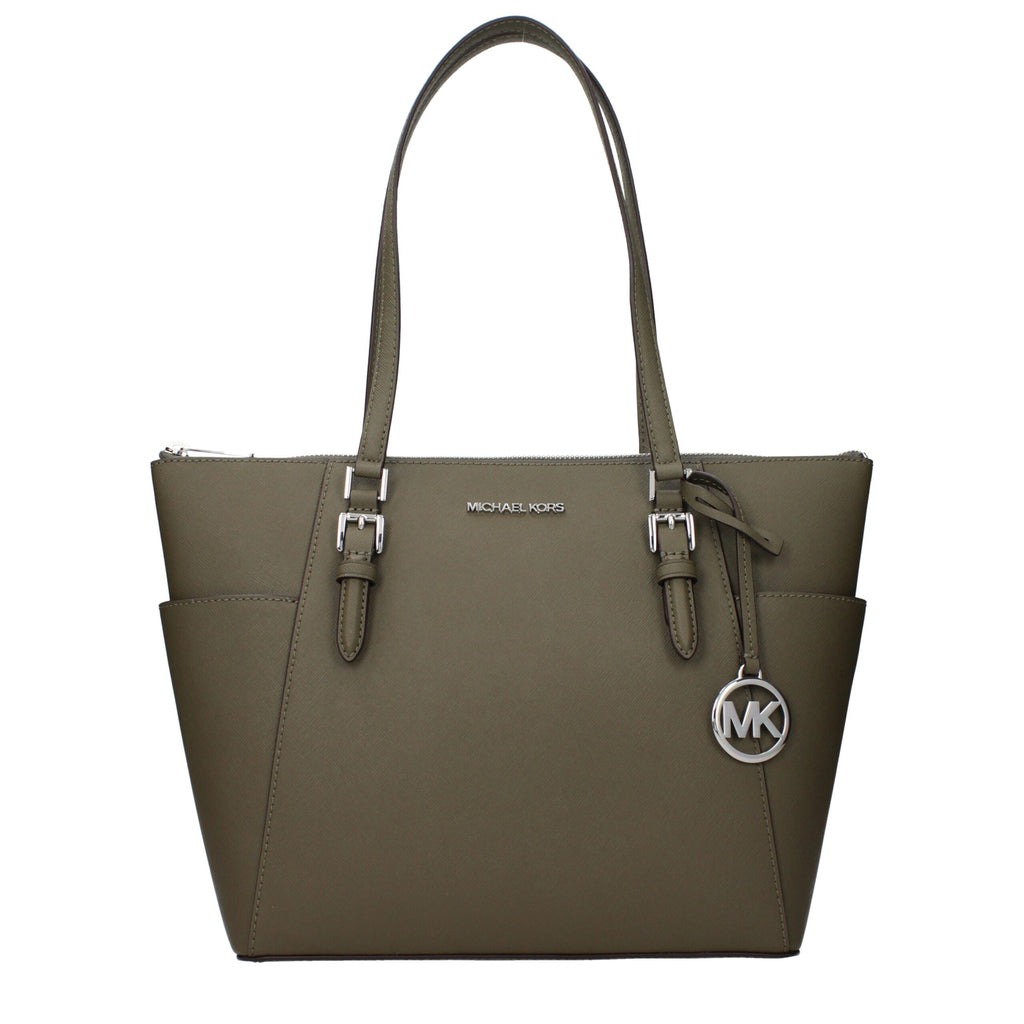 Grüne Leder Schultertasche