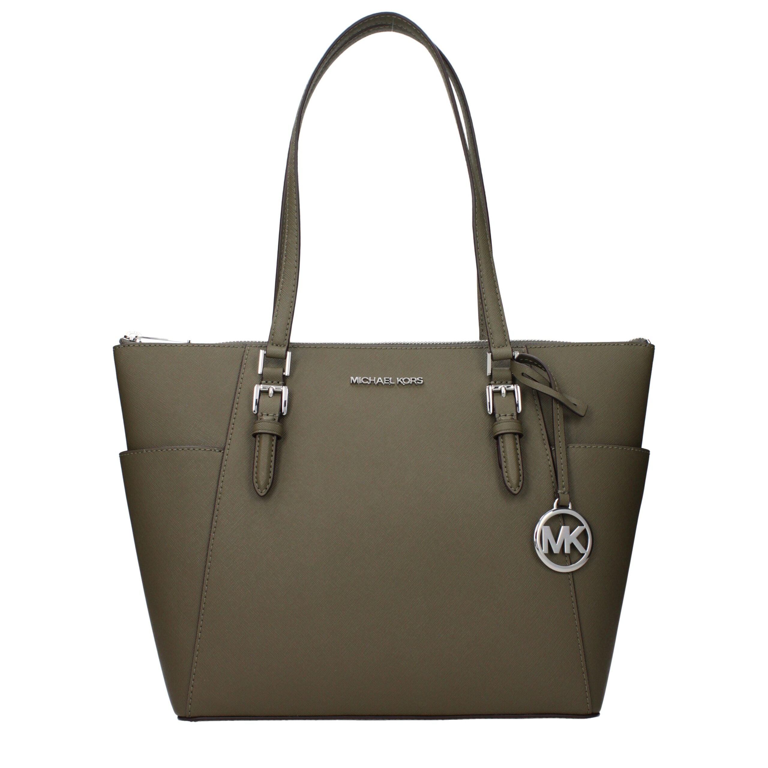 Grüne Leder Schultertasche