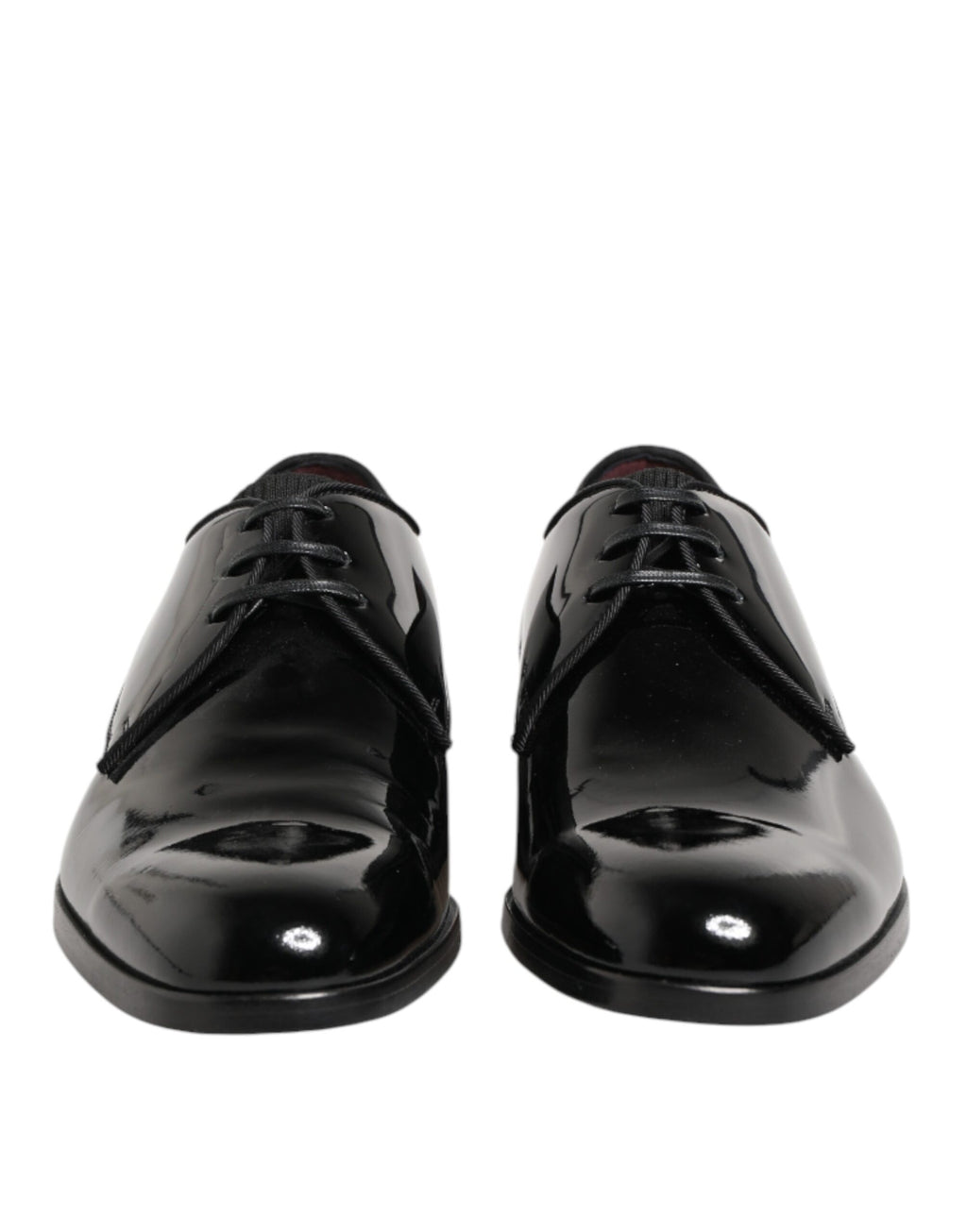 Dolce & Gabbana Schwarze Derby-Schnürschuhe aus Kalbsleder