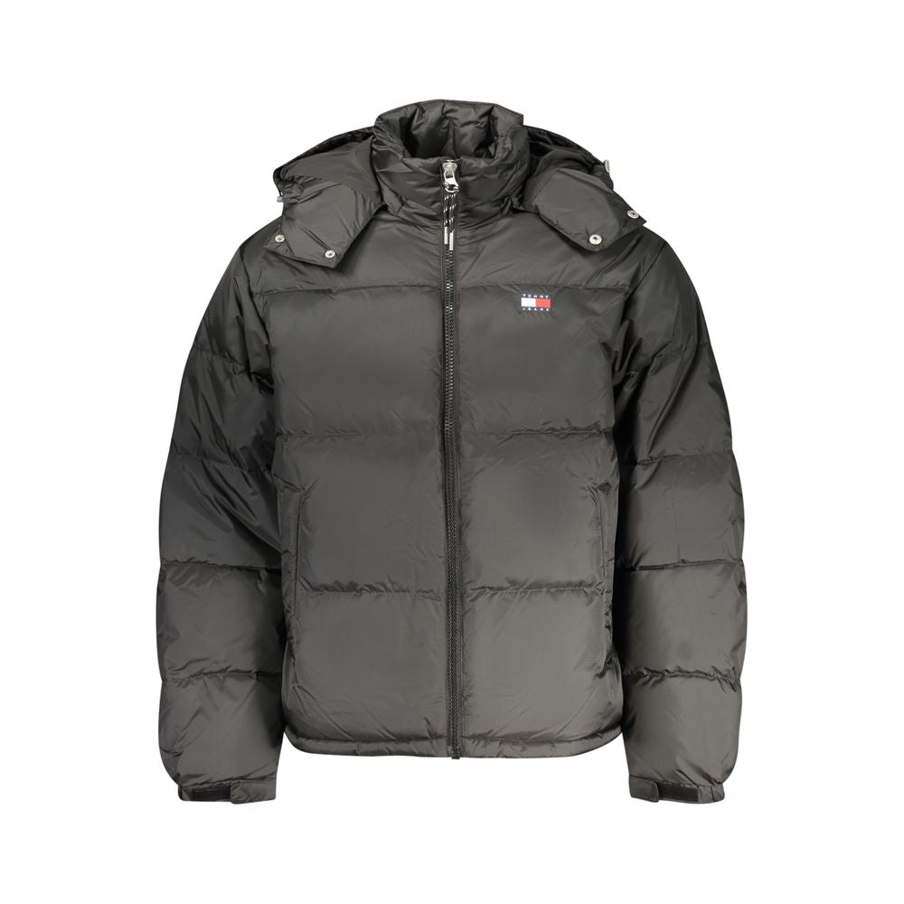 Tommy Hilfiger Schwarze Herrenjacke aus Polyester