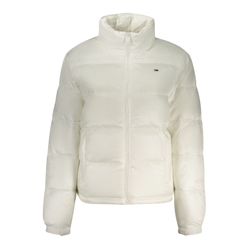 Tommy Hilfiger Weiße Damenjacke aus Polyester