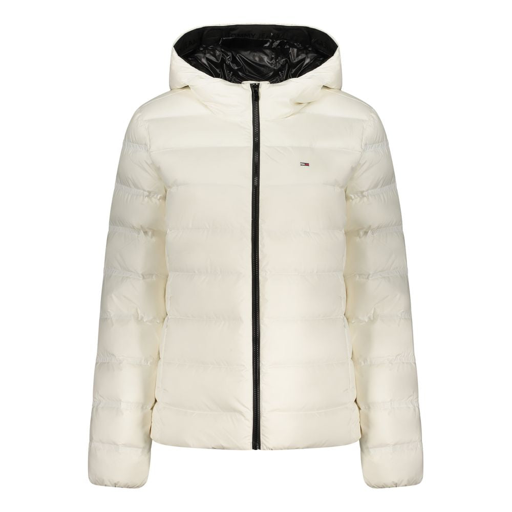 Tommy Hilfiger Weiße Damenjacke aus Polyester