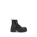 Balenciaga Schwarze Schnürstiefel aus Kalbsleder Bos Taurus