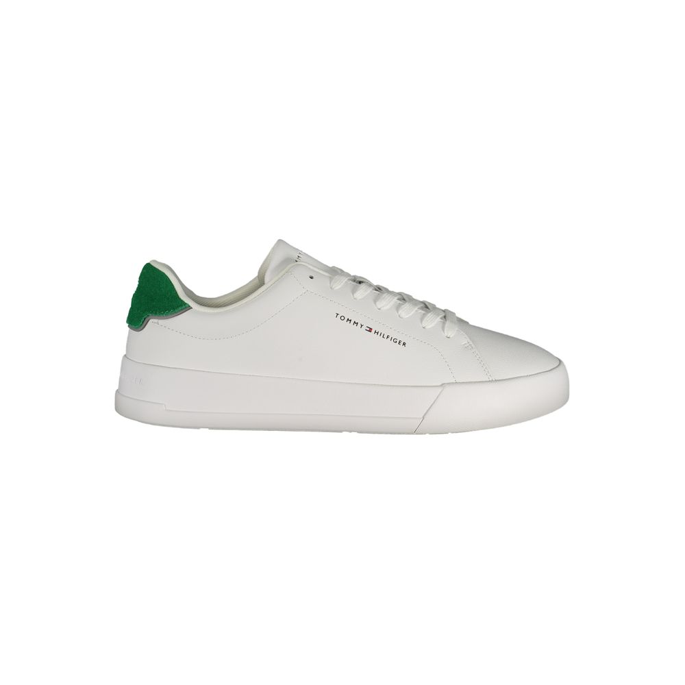 Tommy Hilfiger Weißer Herren-Sneaker aus Polyurethan