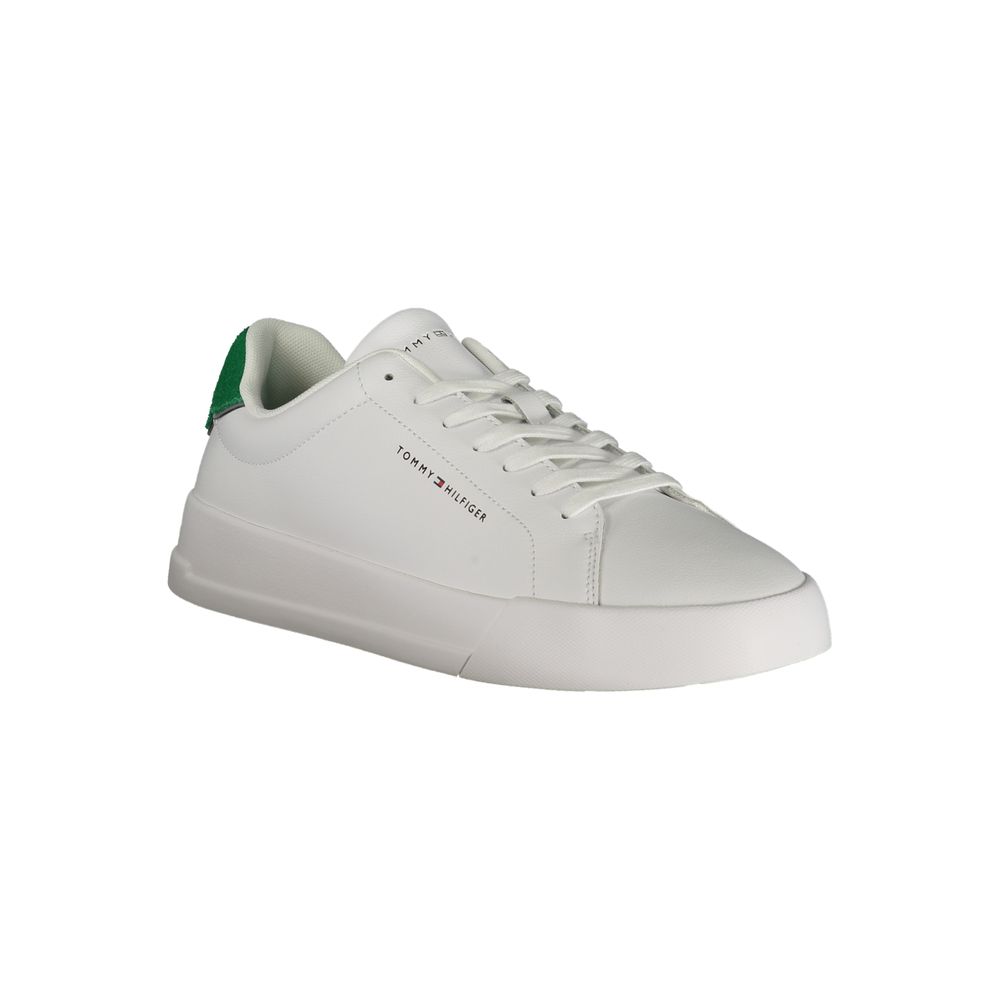 Tommy Hilfiger Weißer Herren-Sneaker aus Polyurethan