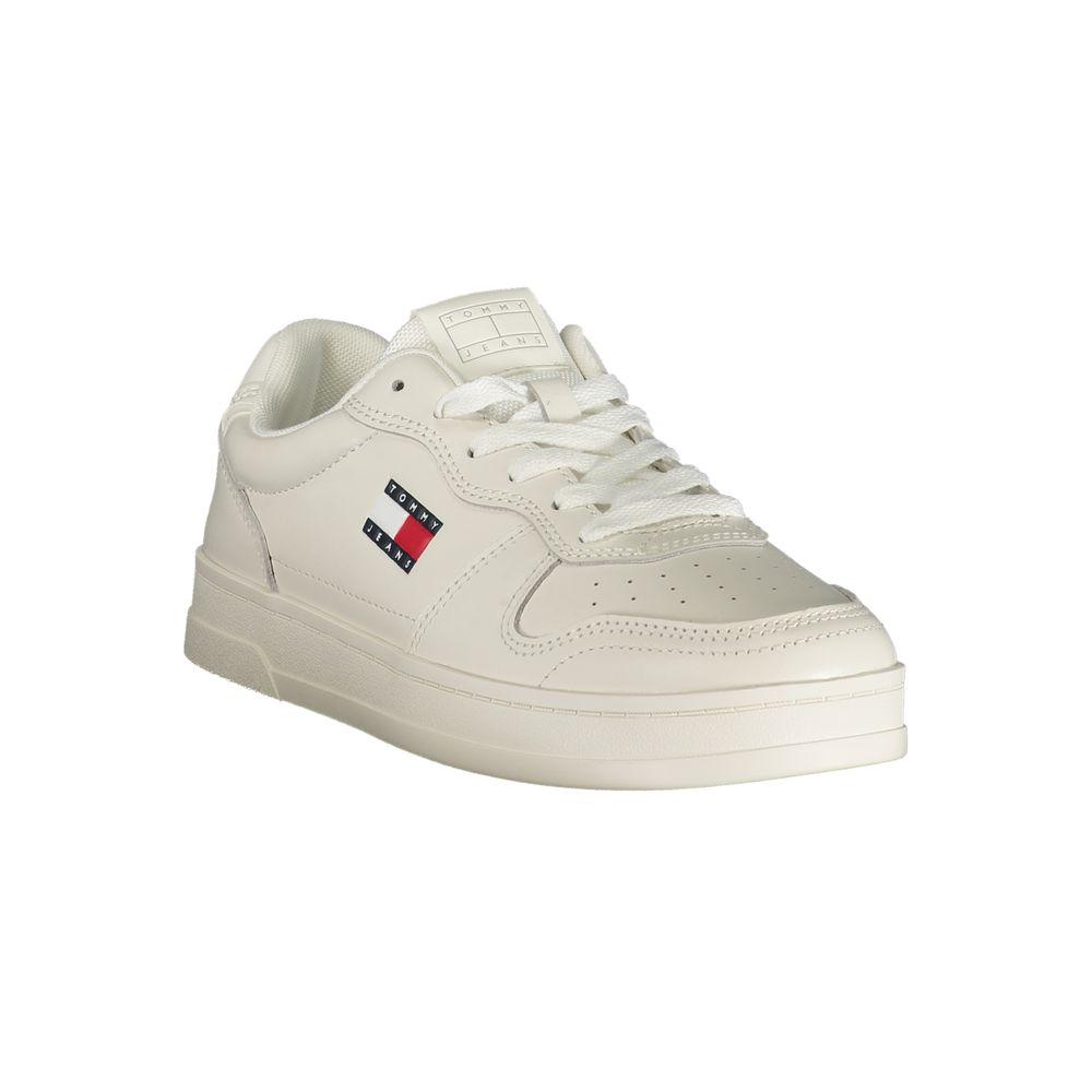 Tommy Hilfiger Weiße Sneaker aus Polyester im Athletic-Stil