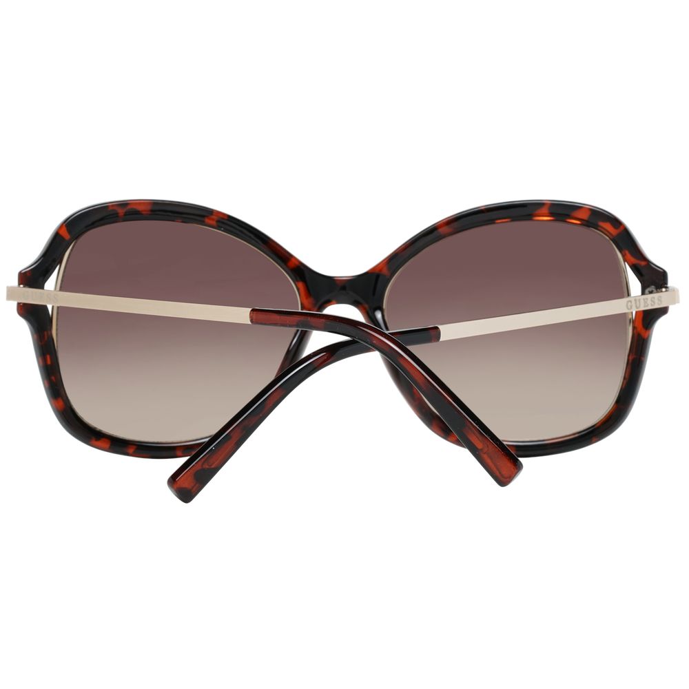 Original Guess Sonnenbrille aus braunem Metall und Kunststoff