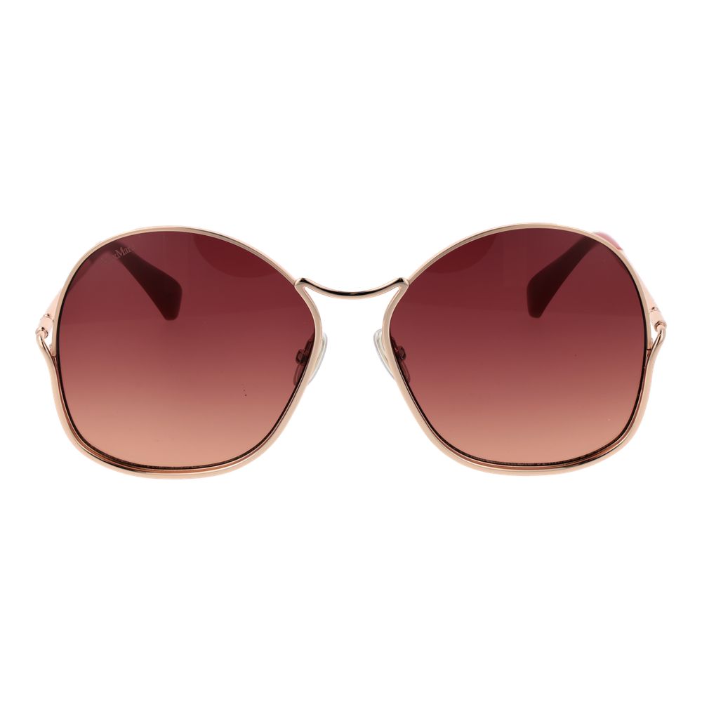 Max Mara Sonnenbrille aus Roségold-Metall