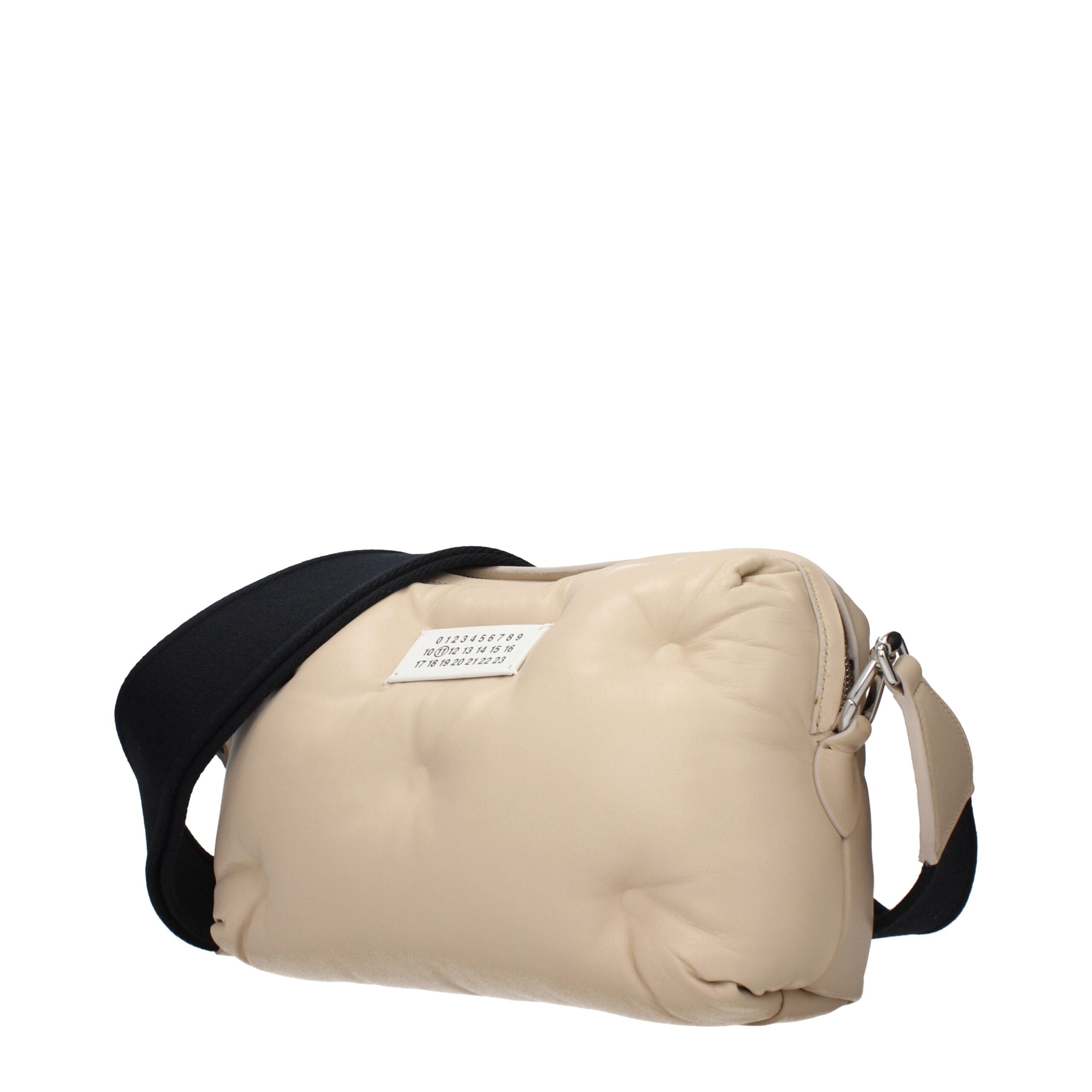 Maison Margiela Beige Leder Clutch Bag