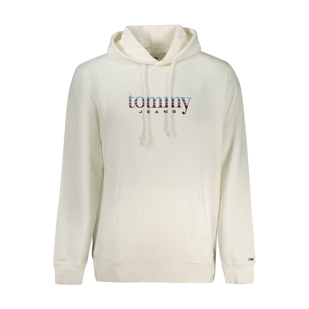 Tommy Hilfiger Weißer Herren-Kapuzenpullover aus Baumwolle