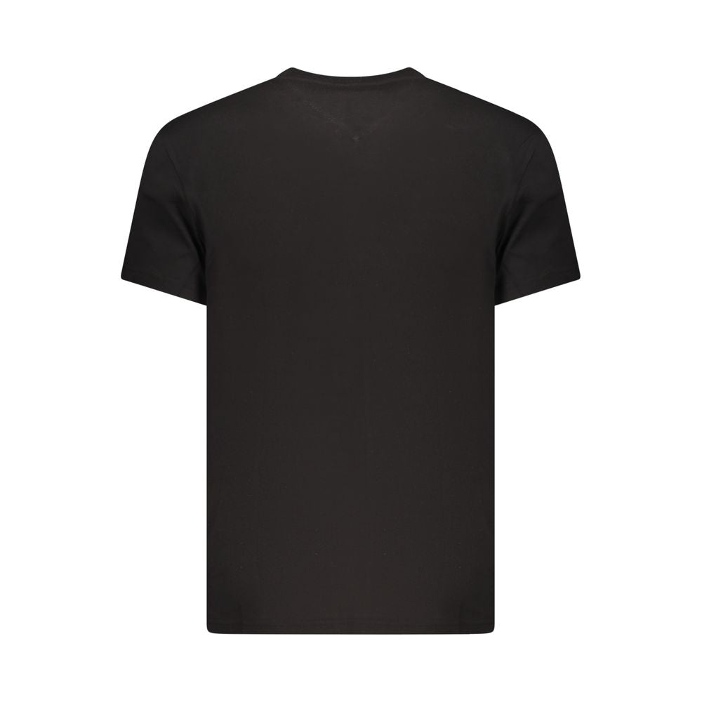 Tommy Hilfiger Schwarzes Baumwoll-T-Shirt für Herren