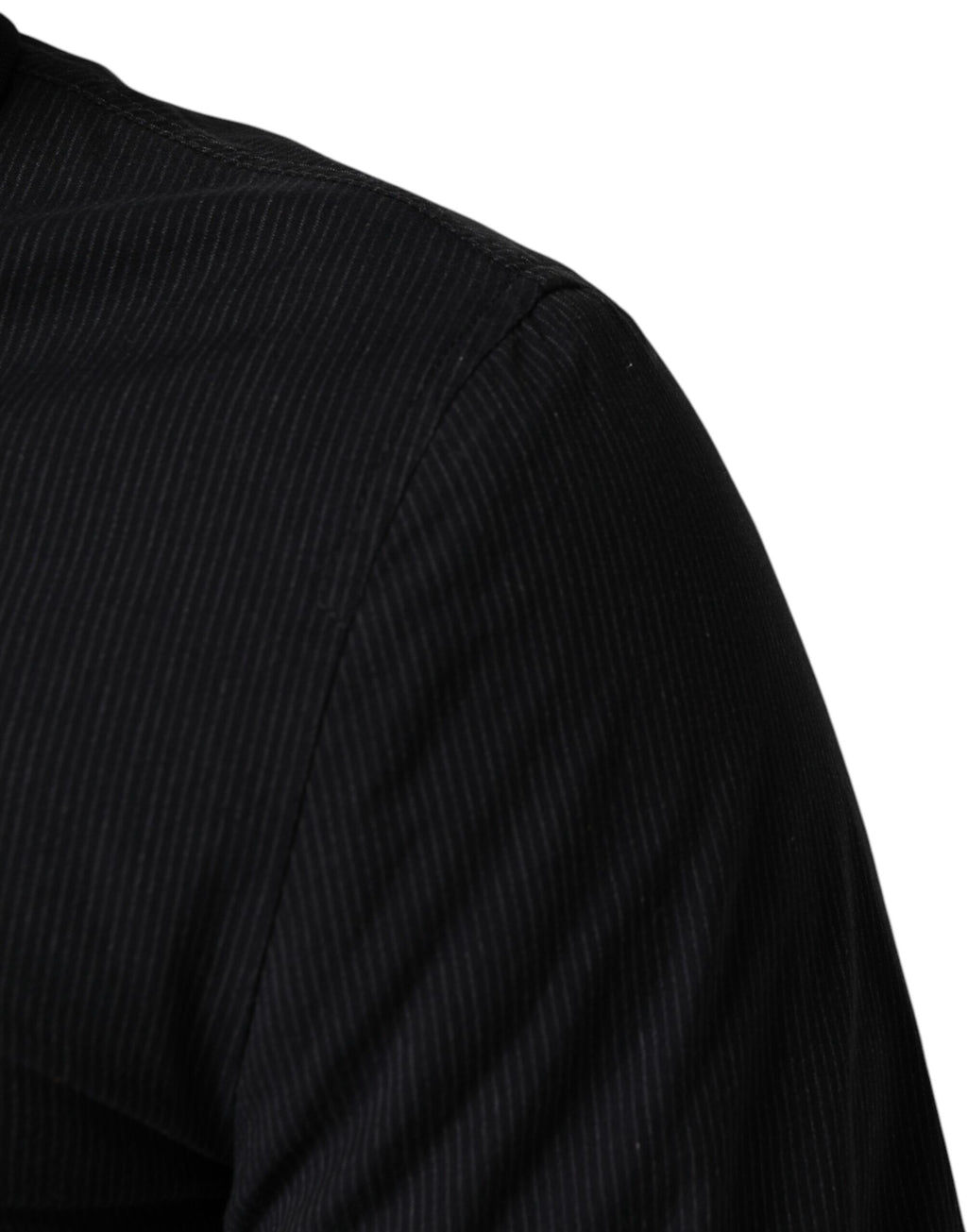 Dolce & Gabbana Dunkelblaue Herren-Bomberjacke aus Baumwolle mit durchgehendem Reißverschluss
