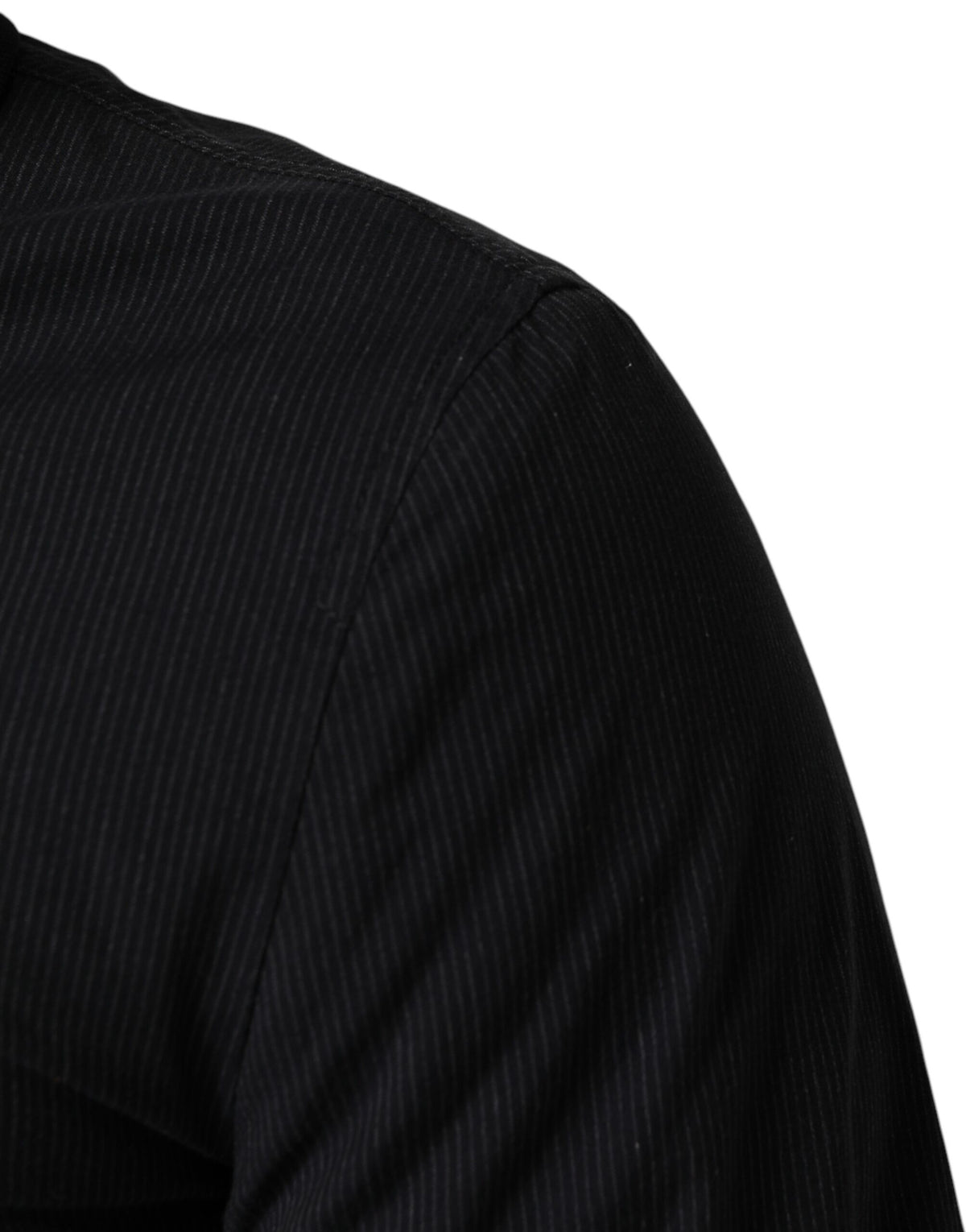 Dolce & Gabbana Dunkelblaue Herren-Bomberjacke aus Baumwolle mit durchgehendem Reißverschluss