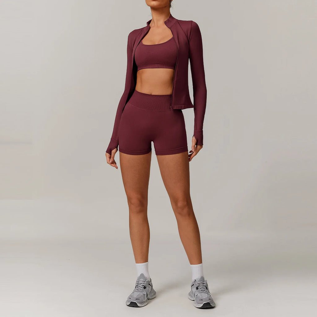 Sportswear Seamless Yoga Set 2/3PCS Gym Clothes Sportswear Yoga Suits For Women Fitness Set Tracksuits Sports Bra Gym Leggings