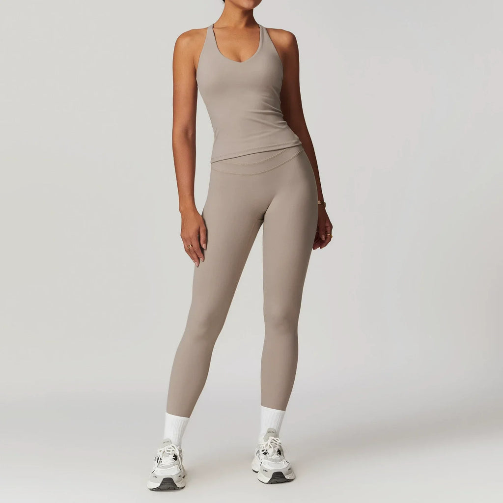 2 Pieces Sportswear Women Yoga Set Gym Clothes Sportswear Yoga Suits Fitness Set Tracksuits Sports Bra Gym High Waist Leggings