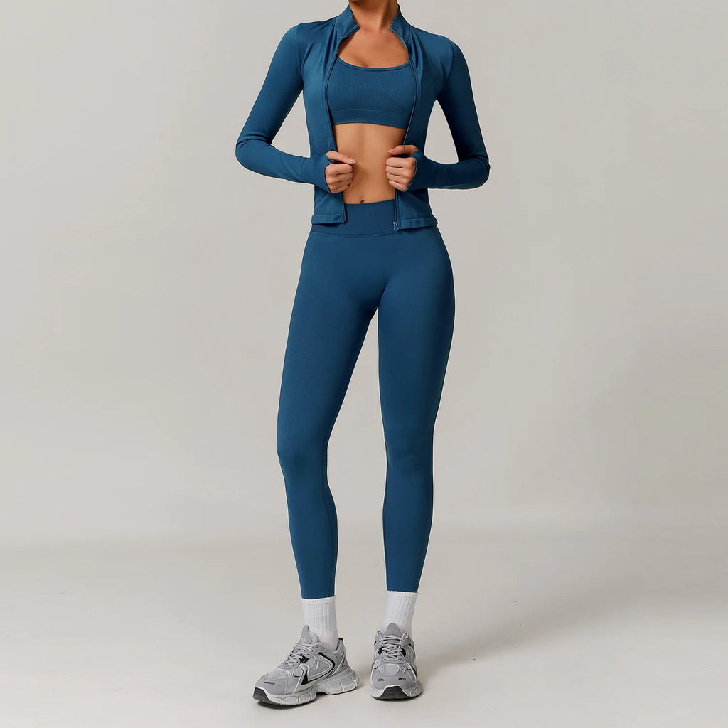 Sportswear Seamless Yoga Set 2/3PCS Gym Clothes Sportswear Yoga Suits For Women Fitness Set Tracksuits Sports Bra Gym Leggings