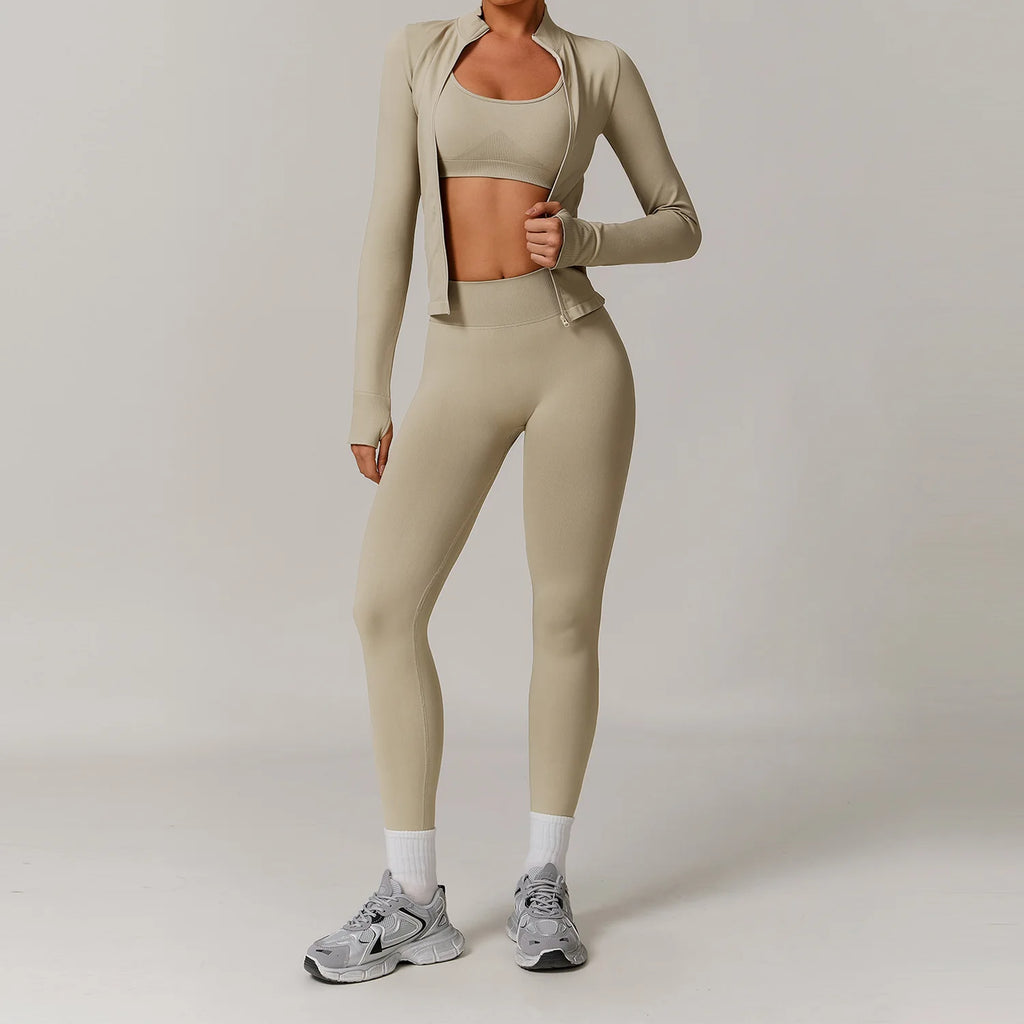 Sportswear Seamless Yoga Set 2/3PCS Gym Clothes Sportswear Yoga Suits For Women Fitness Set Tracksuits Sports Bra Gym Leggings